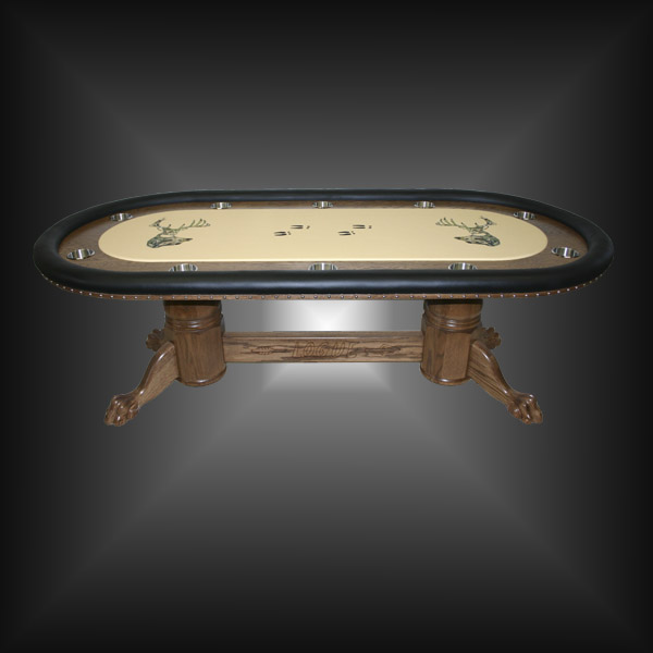 Themed Custom Poker Table with Dyed Cloth